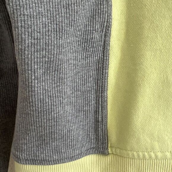 Lululemon Women Sz 2 Hoodie Yellow Gray Sweatshirt Jacket Full Zip Scuba - Picture 4 of 9